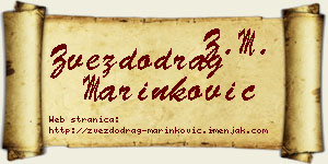Zvezdodrag Marinković vizit kartica